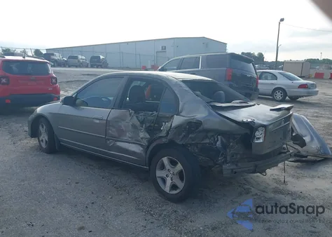 2005 Honda Civic Ex из США, поврежденный, VIN 2HGES26875H549949